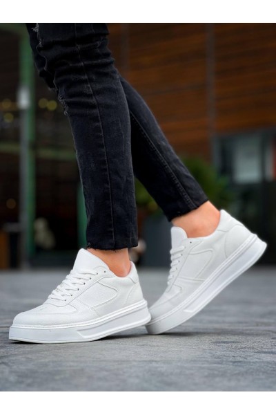 KB-X8 Kuback Beyaz Cilt Beyaz Yüksek Taban Günlük Spor Ayakkabı KB-X8 Kuback Beyaz Cilt Beyaz Yüksek Taban Günlük Spor Ayakkabı