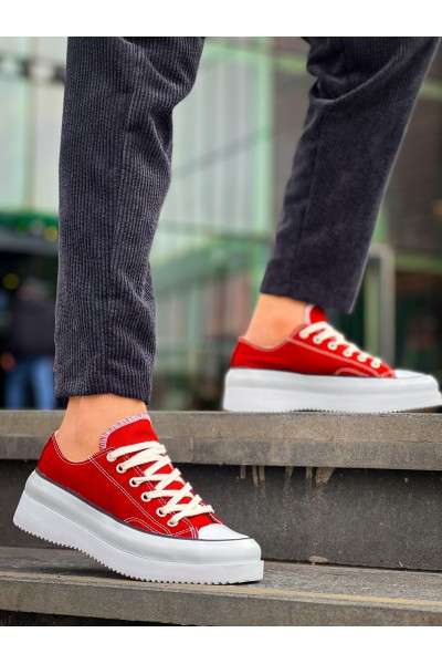 KB-CX-3 Kuback Kısa Bordo Keten Beyaz Yüksek Taban Spor Ayakkabı KB-CX-3 Kuback Kısa Bordo Keten Beyaz Yüksek Taban Spor Ayakkabı