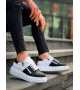 KB-X155 Kuback Siyah Cilt Beyaz Cilt Detaylı Beyaz Yüksek Taban Günlük Spor Ayakkabı KB-X155 Kuback Siyah Cilt Beyaz Cilt Detaylı Beyaz Yüksek Taban Günlük Spor Ayakkabı