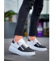 KB-X155 Kuback Siyah Cilt Beyaz Cilt Detaylı Beyaz Yüksek Taban Günlük Spor Ayakkabı KB-X155 Kuback Siyah Cilt Beyaz Cilt Detaylı Beyaz Yüksek Taban Günlük Spor Ayakkabı