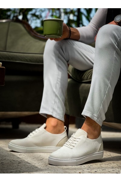 KB-101 Kuback Beyaz Triko Bağcıklı Günlük Erkek Ayakkabı KB-101 Kuback Beyaz Triko Bağcıklı Günlük Erkek Ayakkabı