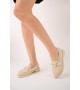 KB-021 Kuback Bej Triko G Toka  Günlük Kadın Ayakkabı