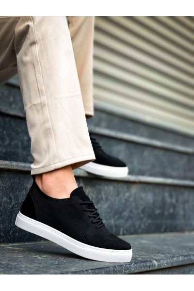 KB-101 Kuback Siyah Triko Bağcıklı Günlük Erkek Ayakkabı