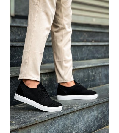 KB-101 Kuback Siyah Triko Bağcıklı Günlük Erkek Ayakkabı