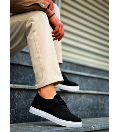 KB-101 Kuback Siyah Triko Bağcıklı Günlük Erkek Ayakkabı