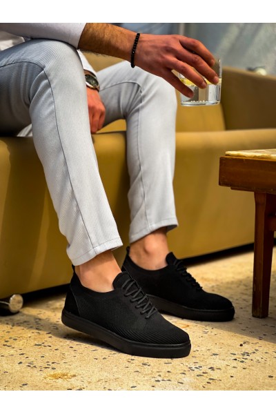 KB-101 Kuback Kömür Triko Bağcıklı Günlük Erkek Ayakkabı