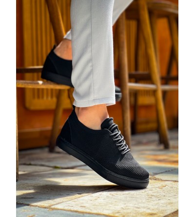 KB-101 Kuback Kömür Triko Bağcıklı Günlük Erkek Ayakkabı