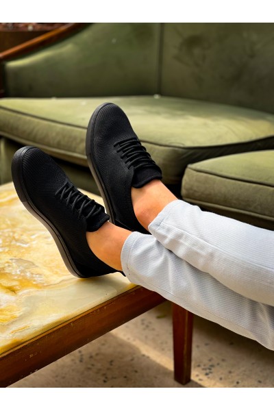 KB-101 Kuback Kömür Triko Bağcıklı Günlük Erkek Ayakkabı