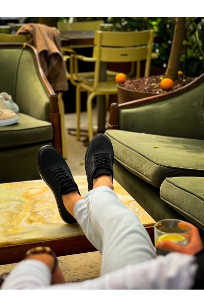 KB-101 Kuback Kömür Triko Bağcıklı Günlük Erkek Ayakkabı