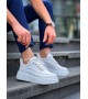 KB-X10 Kuback Beyaz Cilt  Beyaz Yüksek Taban Günlük Spor Ayakkabı
