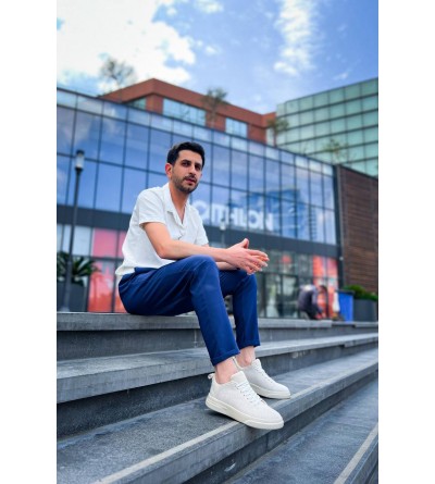 KB-X204 Kuback Bej Keten Bej Yüksek Taban Günlük Erkek Spor Ayakkabı