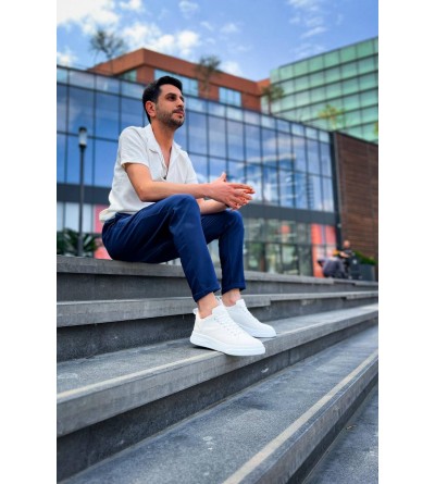 KB-X204 Kuback Beyaz Keten Beyaz Yüksek Taban Günlük Erkek Spor Ayakkabı KB-X204 Kuback Beyaz Keten Beyaz Yüksek Taban Günlük Erkek Spor Ayakkabı