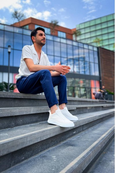 KB-X204 Kuback Beyaz Keten Beyaz Yüksek Taban Günlük Erkek Spor Ayakkabı KB-X204 Kuback Beyaz Keten Beyaz Yüksek Taban Günlük Erkek Spor Ayakkabı