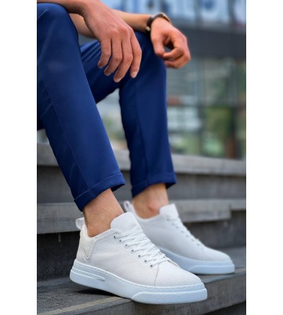 KB-X204 Kuback Beyaz Keten Beyaz Yüksek Taban Günlük Erkek Spor Ayakkabı KB-X204 Kuback Beyaz Keten Beyaz Yüksek Taban Günlük Erkek Spor Ayakkabı