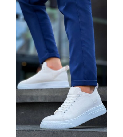 KB-X204 Kuback Beyaz Keten Beyaz Yüksek Taban Günlük Erkek Spor Ayakkabı KB-X204 Kuback Beyaz Keten Beyaz Yüksek Taban Günlük Erkek Spor Ayakkabı