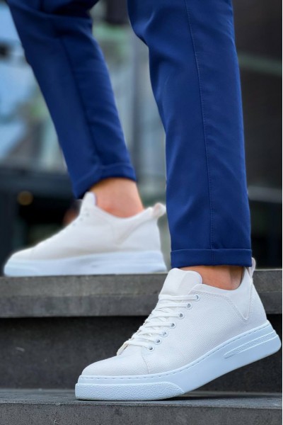 KB-X204 Kuback Beyaz Keten Beyaz Yüksek Taban Günlük Erkek Spor Ayakkabı KB-X204 Kuback Beyaz Keten Beyaz Yüksek Taban Günlük Erkek Spor Ayakkabı