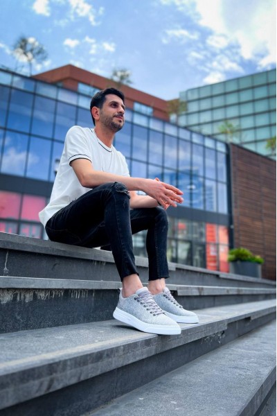 KB-X204 Kuback Gri Keten Beyaz Yüksek Taban Günlük Erkek Spor Ayakkabı KB-X204 Kuback Gri Keten Beyaz Yüksek Taban Günlük Erkek Spor Ayakkabı