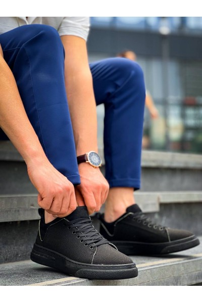 KB-X204 Kuback Siyah Keten Siyah Yüksek Taban Günlük Erkek Spor Ayakkabı KB-X204 Kuback Siyah Keten Siyah Yüksek Taban Günlük Erkek Spor Ayakkabı