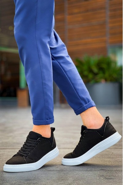 KB-X204 Kuback Siyah Keten Beyaz Yüksek Taban Günlük Erkek Spor Ayakkabı KB-X204 Kuback Siyah Keten Beyaz Yüksek Taban Günlük Erkek Spor Ayakkabı