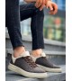 KB-X204 Kuback Taba Bej Keten Bej Yüksek Taban Günlük Erkek Spor Ayakkabı