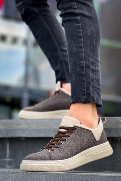 KB-X204 Kuback Taba Bej Keten Bej Yüksek Taban Günlük Erkek Spor Ayakkabı KB-X204 Kuback Taba Bej Keten Bej Yüksek Taban Günlük Erkek Spor Ayakkabı