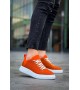 KB-X204 Kuback Turuncu Keten Beyaz Yüksek Taban Günlük Erkek Spor Ayakkabı