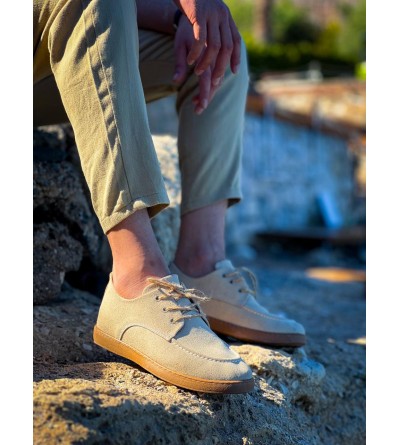 KB-X5 Kuback Bej  Süet Bağcıklı  Günlük Erkek Ayakkabı