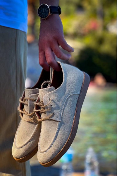 KB-X5 Kuback Bej Süet Bağcıklı Günlük Erkek Ayakkabı KB-X5 Kuback Bej Süet Bağcıklı Günlük Erkek Ayakkabı