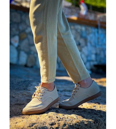 KB-X5 Kuback Bej  Süet Bağcıklı  Günlük Erkek Ayakkabı