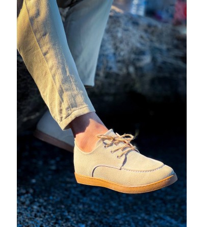 KB-X5 Kuback Bej  Süet Bağcıklı  Günlük Erkek Ayakkabı