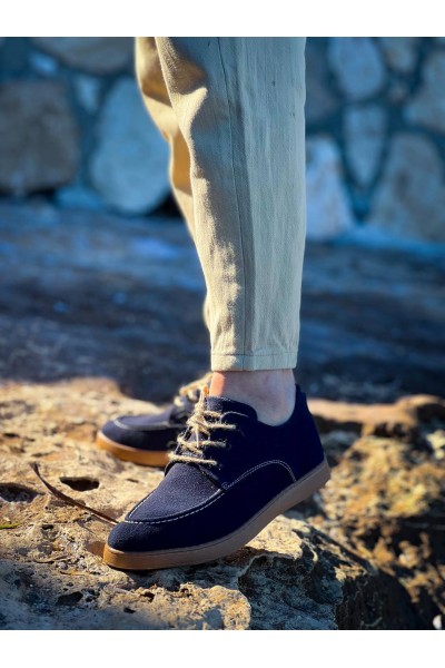 KB-X5 Kuback Lacivert Süet Bağcıklı Günlük Erkek Ayakkabı KB-X5 Kuback Lacivert Süet Bağcıklı Günlük Erkek Ayakkabı