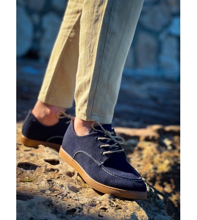 KB-X5 Kuback Lacivert Süet Bağcıklı Günlük Erkek Ayakkabı KB-X5 Kuback Lacivert Süet Bağcıklı Günlük Erkek Ayakkabı