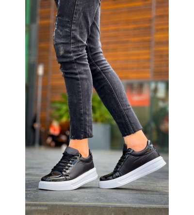 KB-X46 Kuback Siyah Rugan Bağcıklı  Günlük Erkek Ayakkabı