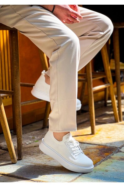 KB-116 Kuback Beyaz Bağcıklı Triko Günlük Erkek Ayakkabı KB-116 Kuback Beyaz Bağcıklı Triko Günlük Erkek Ayakkabı