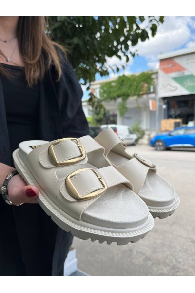 KBTX-1 Kuback Bej Günlük Kadın Terlik