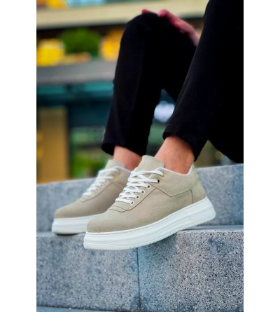 KB-X20 Kuback Bej Süet  Günlük Erkek Ayakkabı