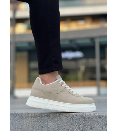 KB-X20 Kuback Bej Süet  Günlük Erkek Ayakkabı