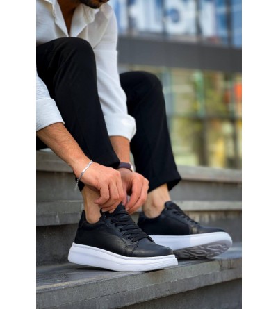 KB-DX46 Kuback Siyah Deri  Günlük Erkek Ayakkabı