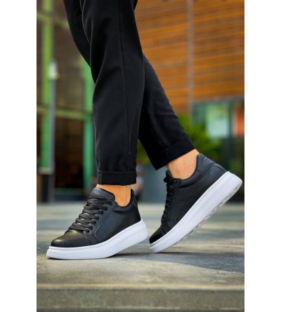 KB-DX46 Kuback Siyah Deri  Günlük Erkek Ayakkabı