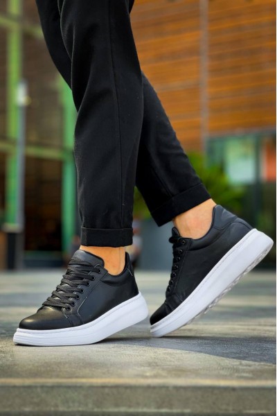 KB-DX46 Kuback Siyah Deri  Günlük Erkek Ayakkabı