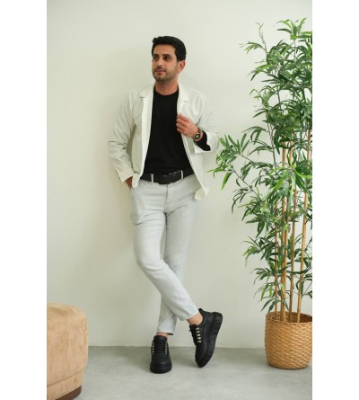 KB-X10 Kuback Kömür Cilt Yüksek Taban Günlük Spor Ayakkabı