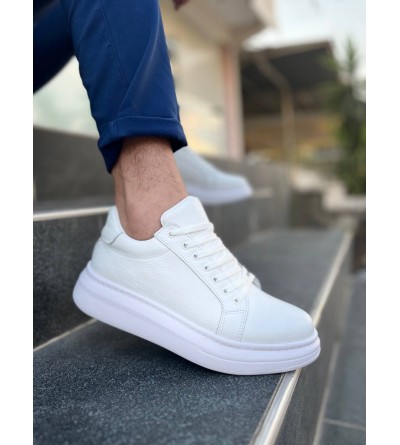 KB-DX46 Kuback Beyaz Deri Günlük Erkek Ayakkabı