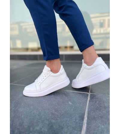 KB-DX46 Kuback Beyaz Deri Günlük Erkek Ayakkabı