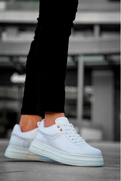 KB-X20 Kuback Beyaz Cilt Günlük Erkek Ayakkabı