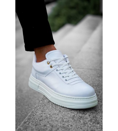 KB-X20 Kuback Beyaz Cilt Günlük Erkek Ayakkabı