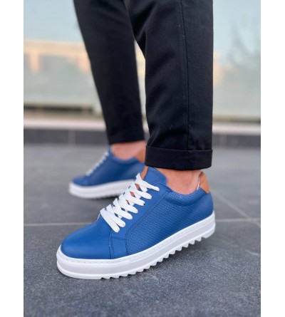 KB-DX2 Kuback Mavi Deri Günlük Erkek Ayakkabı