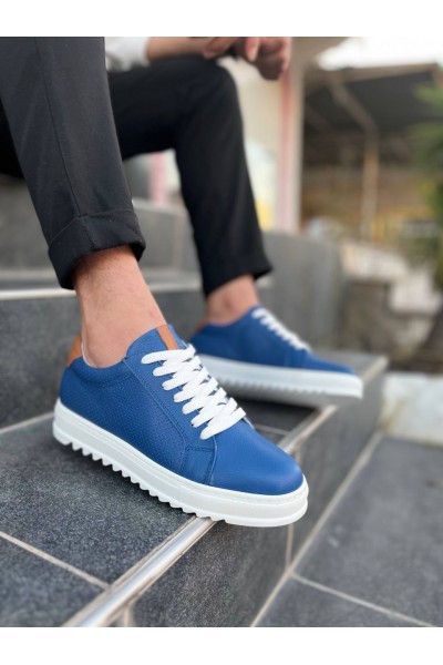 KB-DX2 Kuback Mavi Deri Günlük Erkek Ayakkabı