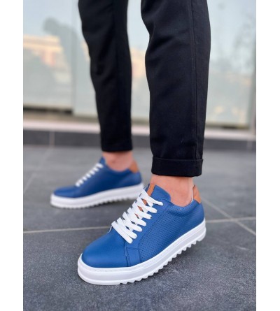 KB-DX2 Kuback Mavi Deri Günlük Erkek Ayakkabı