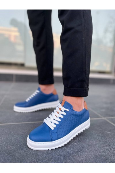 KB-DX2 Kuback Mavi Deri Günlük Erkek Ayakkabı