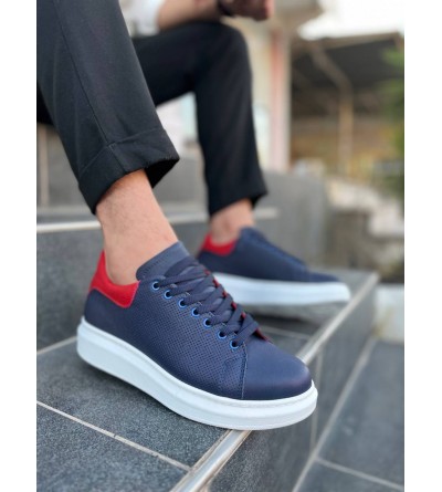 KB-DX3 Kuback Lacivert Deri Günlük Erkek Ayakkabı